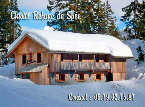 refuge de montagne ouvert toute l'année capacité 30 lits possibilité demi pension et gestion libre écotourisme vert Haute Savoie